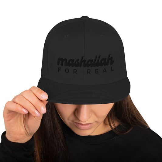 Mashallah for Real All-black-everything Classic Snapback