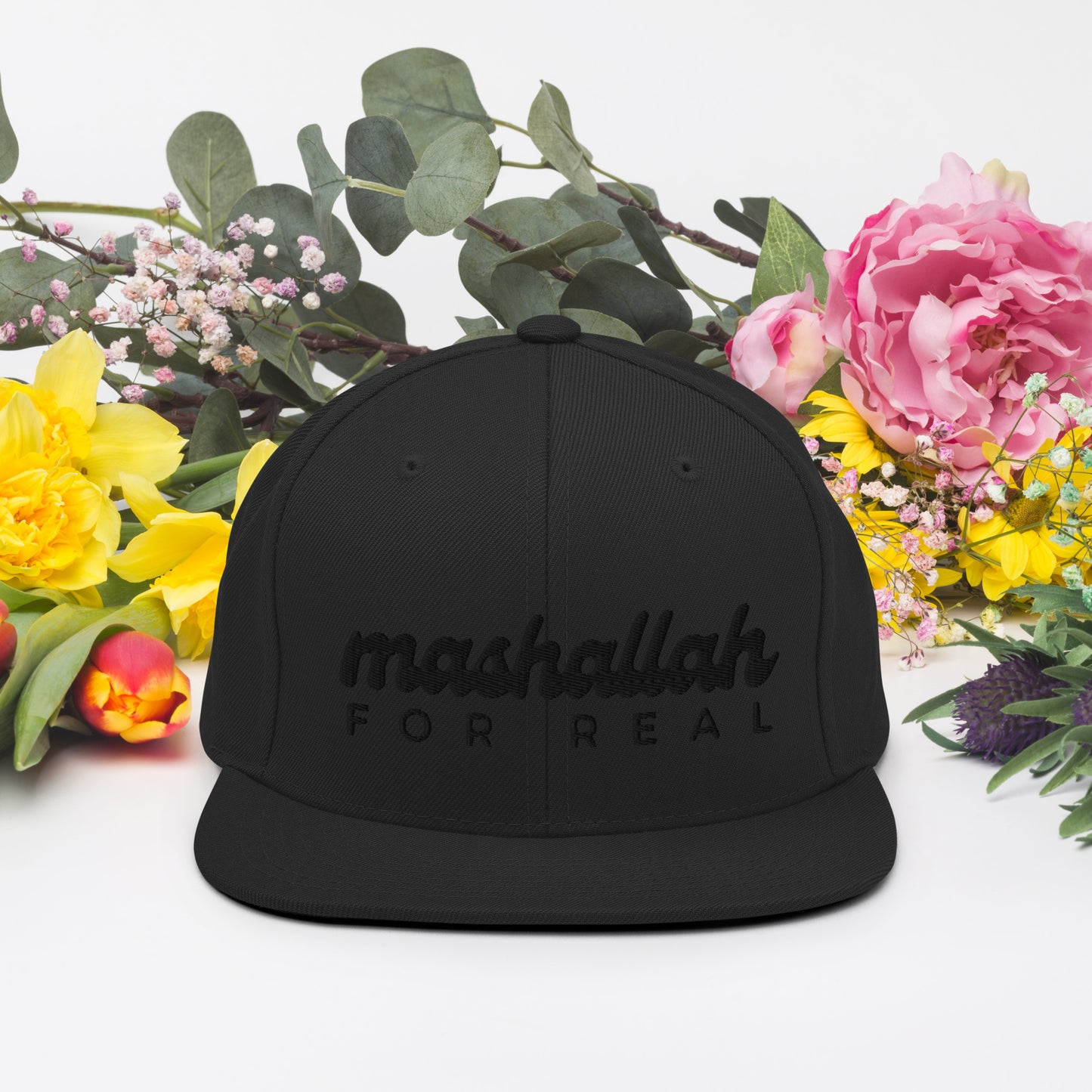 Mashallah for Real All-black-everything Classic Snapback