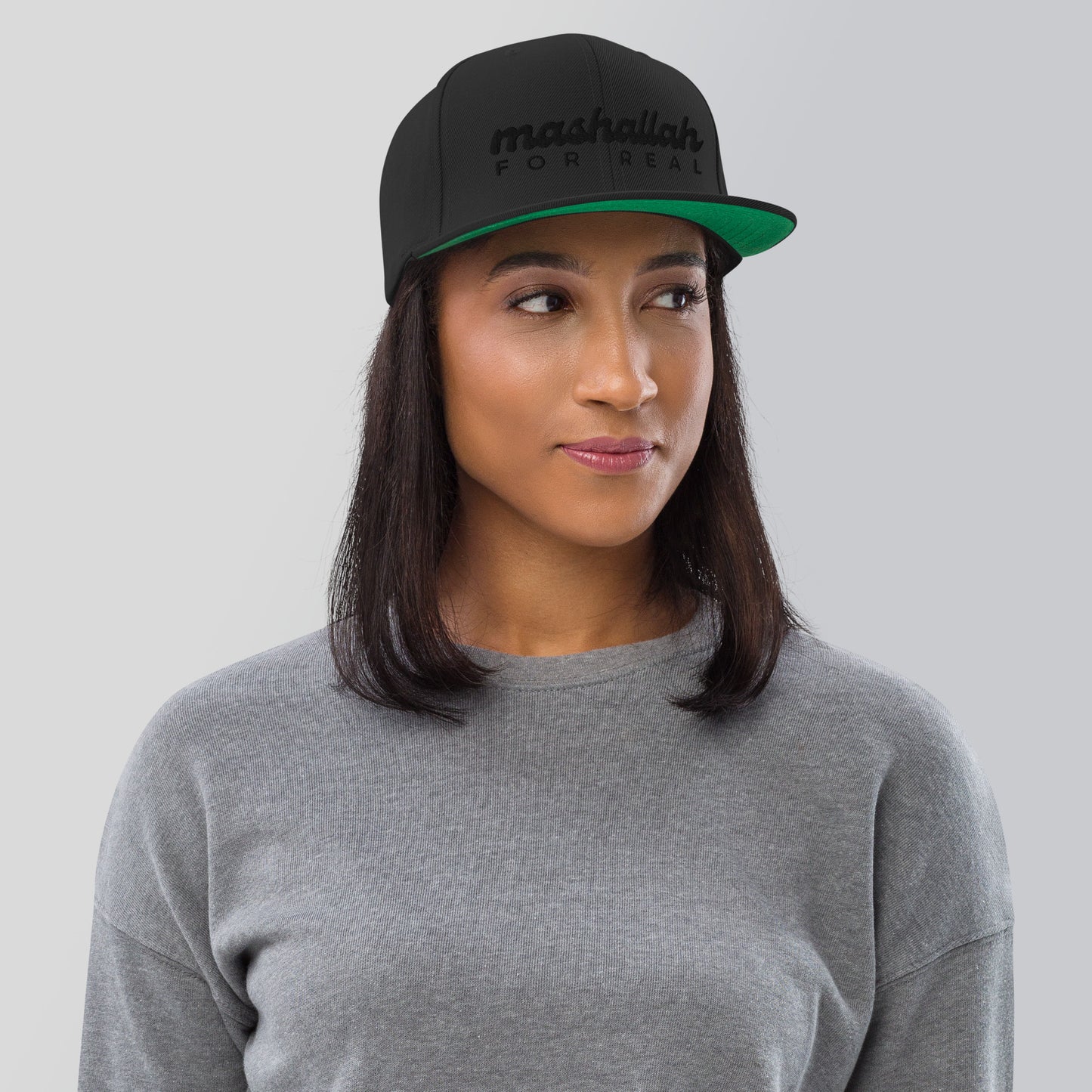 Mashallah for Real All-black-everything Classic Snapback