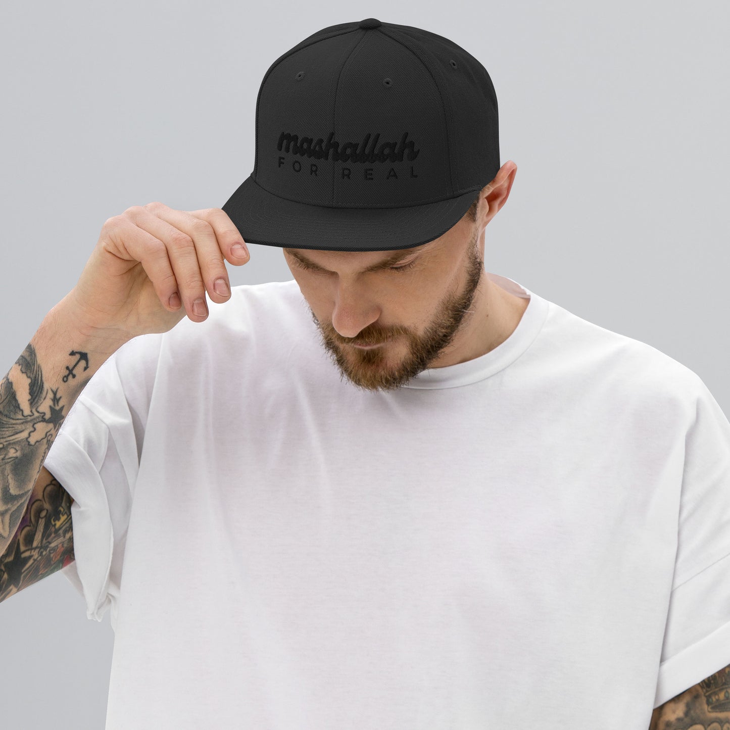 Mashallah for Real All-black-everything Classic Snapback