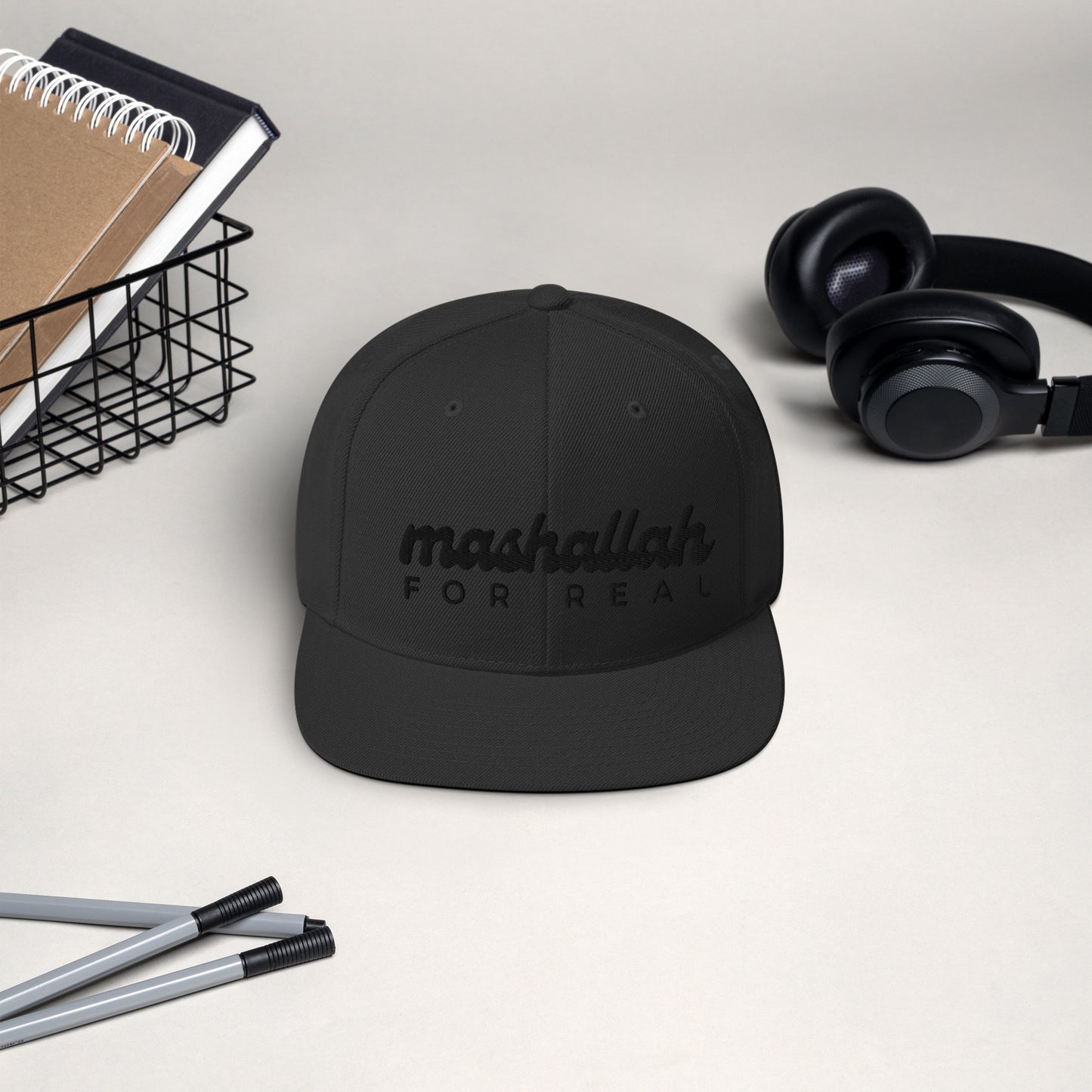 Mashallah for Real All-black-everything Classic Snapback