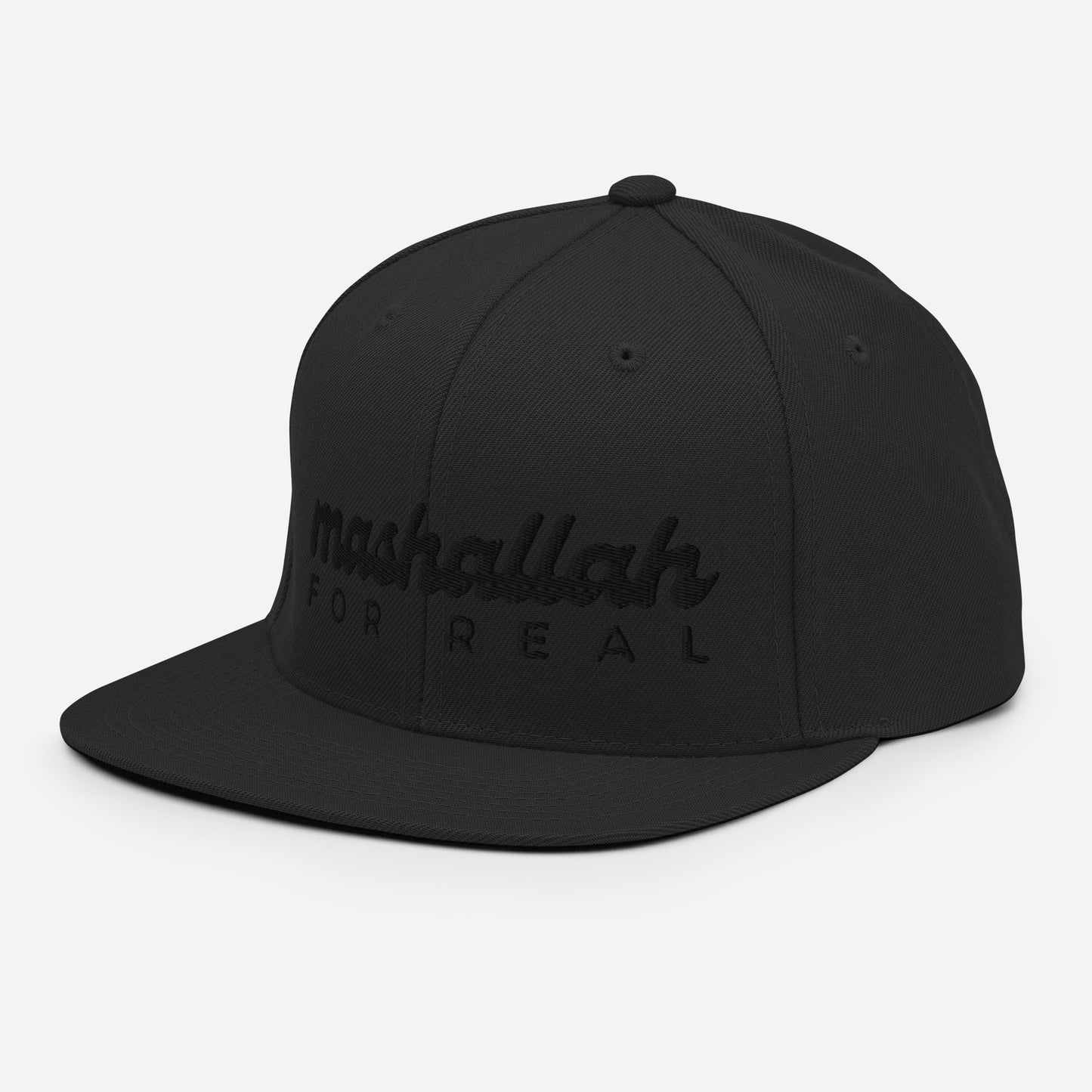 Mashallah for Real All-black-everything Classic Snapback